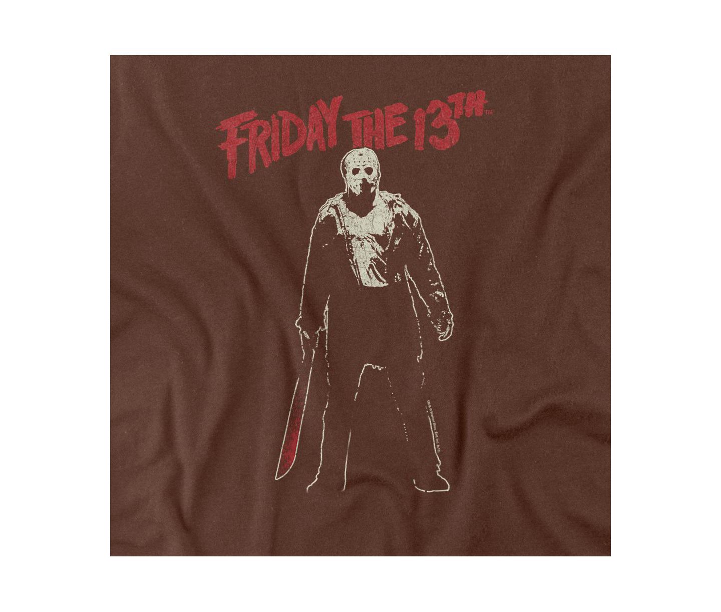 Мужская футболка Friday The 13th Big & Tall Chchch Ahahah, цвет: Кофейный — фото 3