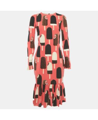 Women's Gelato Popsicle-Print Silk Charmeuse Dress