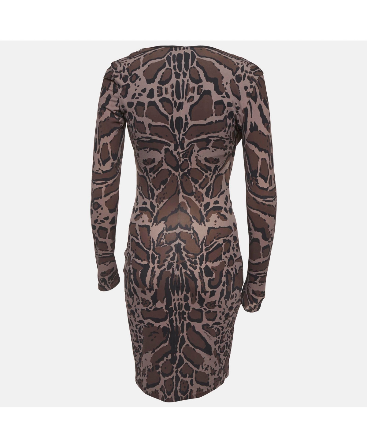 Pre-Owned Roberto Cavalli Women's Animal Printed Jersey Mini Dress