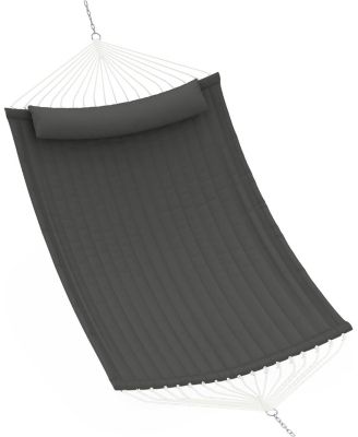 Extra Large Outdoor Hammock - Classic Deep and Light Stripe - Durable, Comfortable Hanging Bed for Garden, Patio