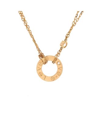 2 Diamonds Love Pendant Necklace