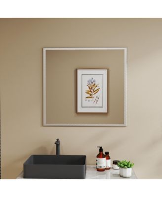 32" Square Aluminum Frame Vanity Mirror