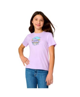 Girls Microtech Graphic Crew Neck Shirt