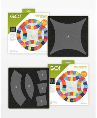 GO  Double Wedding Ring-11 1/2" Finished (2-Die Set) | Effortless Quilting with Precision Fabric Cutting