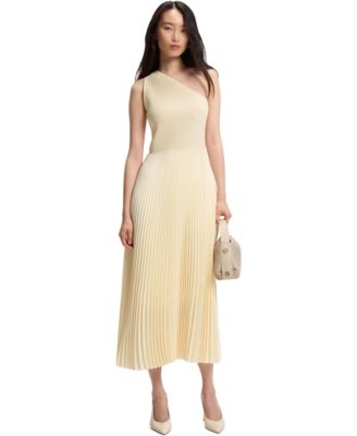 BOSS by Women's Skirt Rib-Knit One-Shoulder Dress