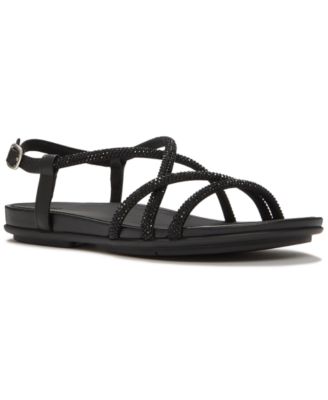 Women's Gracie Crystal Strap Open Toe Sandals