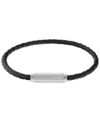 Men's Modern Grid Leather Bracelet