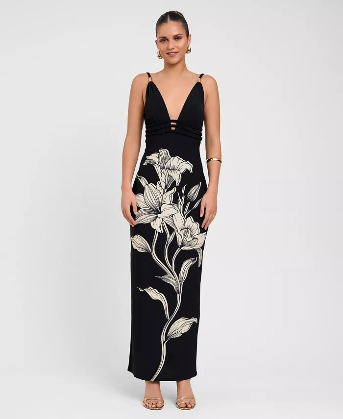 Women's V-Neck Maxi Dress