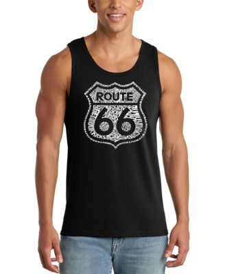 Men's Route 66 Word Art Tank Top
