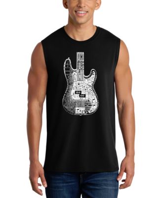 Men's Electric Guitar Word Art Graphic Tank Top