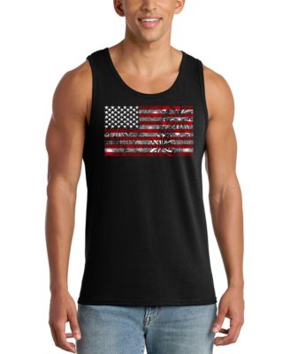 Men's USA Flag Patriotic Motivational Graphic Tank Top