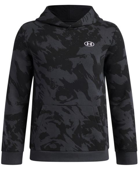 Худи Under Armour Rival Fleece Printed для мальчиков, цвет: Чёрный