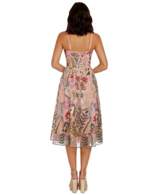 pink floral dress macys Petal and Pup Women's Eleanora Midi Dress - Pink Floral