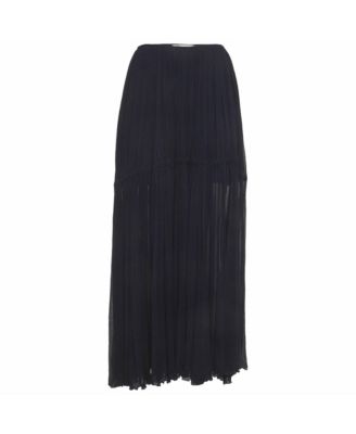 Women's Crinkle Chiffon Tiered Maxi Skirt