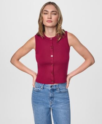 Women's Sleeveless Crewneck Sweater