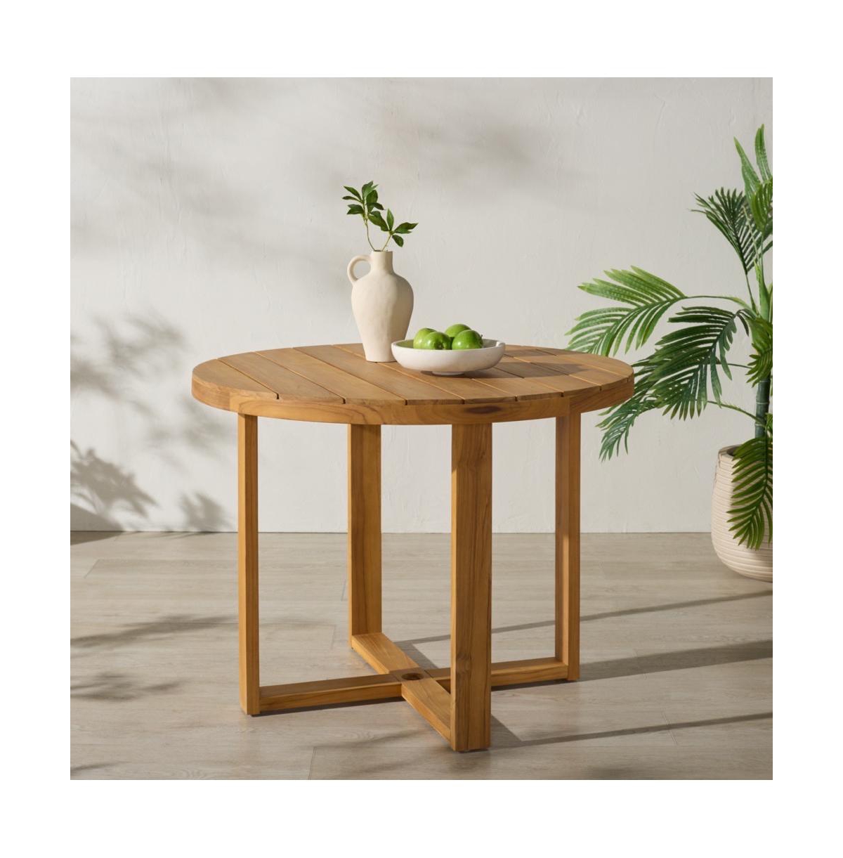 Augusta Home Mayaguana Round Teak Outdoor Dining Table