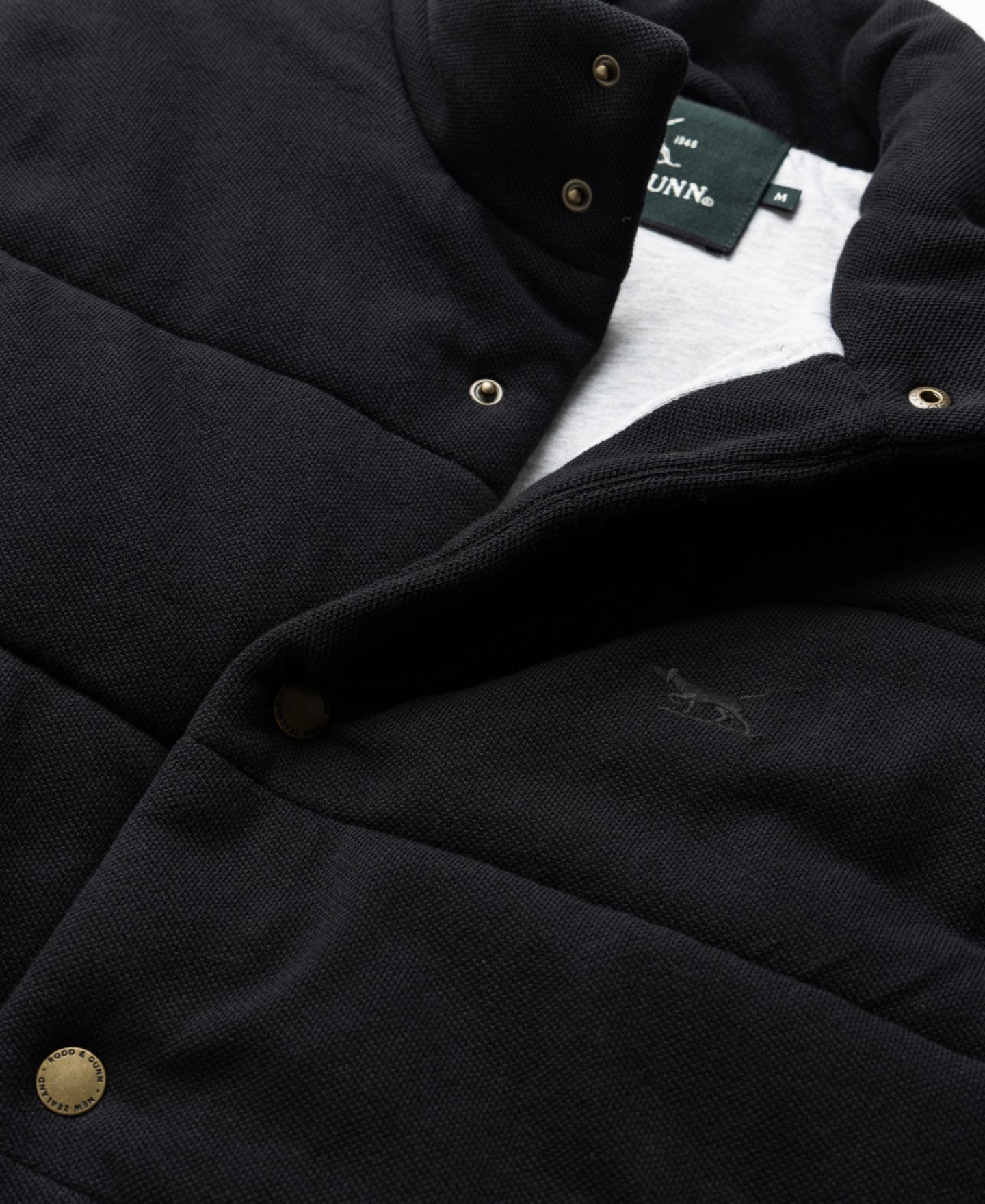 Мужской жилет Rodd & Gunn Lake Ferry Cotton Vest, цвет: Оникс чёрный — фото 5