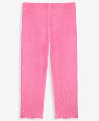 Baby Girls' Mix & Match Dot-Print Rib Leggings