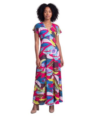 Petite Essential Floral Print Cap-Sleeve Dress