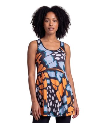 Petite Essential Butterfly Print Scoop Neck Top