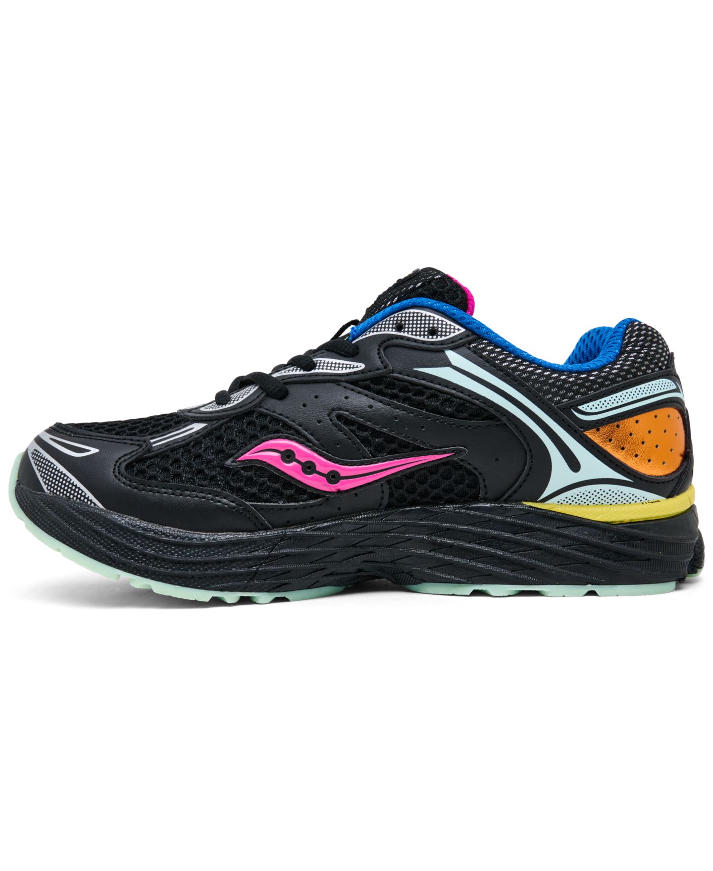 Детские кроссовки Saucony Big Kids Omni 9 Lifestyle, цвет: Чёрный / Разноцветный — фото 3