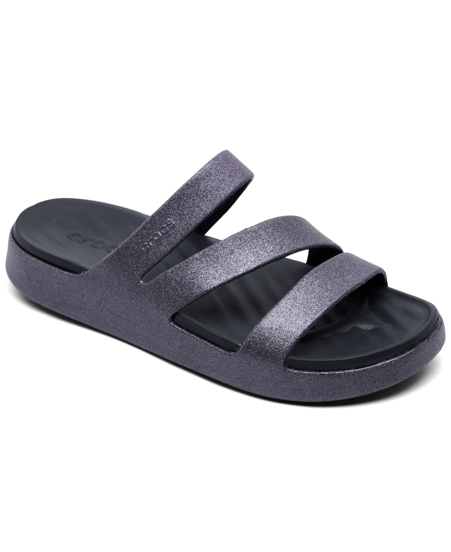 Женские сандалии Crocs Getaway Glimmer Strappy, цвет: Глубокий тёмно-синий — фото 1