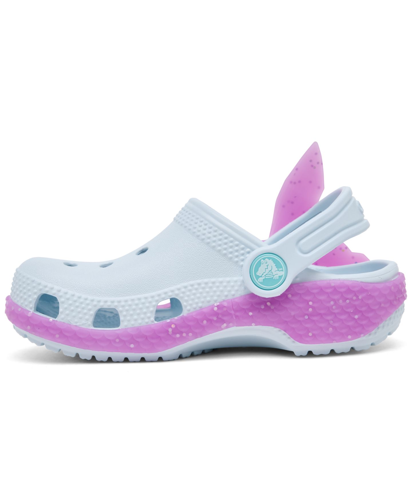 Сандалии Crocs IAM Color Change Mermaid Classic Clog Sandals from Finish Line для девочек-малышей, цвет: Ледяной — фото 3