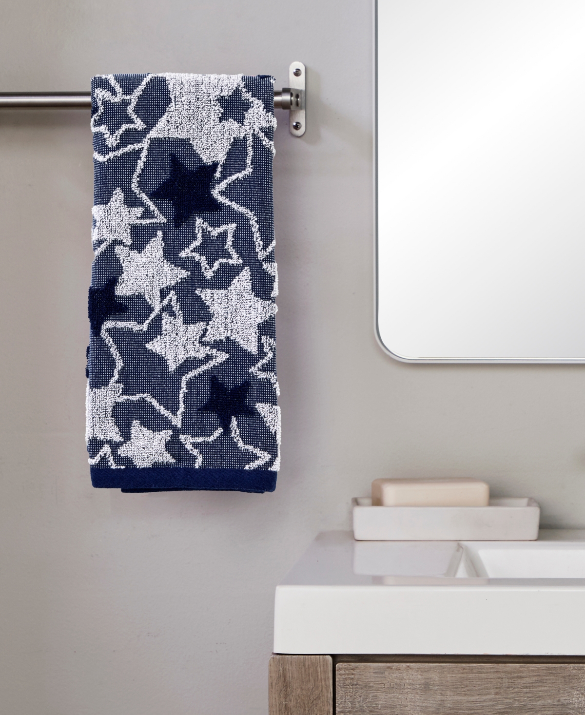 Skl Home Seasonal Stars Jacquard 2-Pc.Hand Towel Set