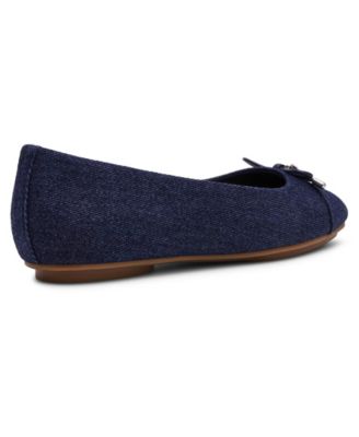 navy blue dress flats Rockport Women's Tessa ( Suede) Flat Shoes - Blue - Ballerinas main image 1