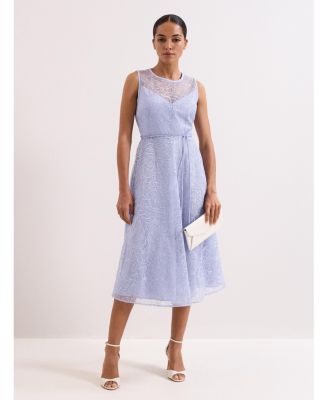 simkhai valletta strapless floral lace maxi dress Simkhai Florence Midi Dress in Parakeet – Hampden Clothing