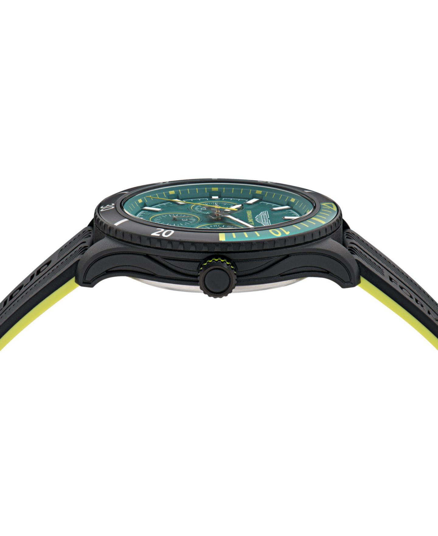 Мужские часы Aston Martin F1 PIT Multi-Function Quartz Black Silicone 46mm — фото 3