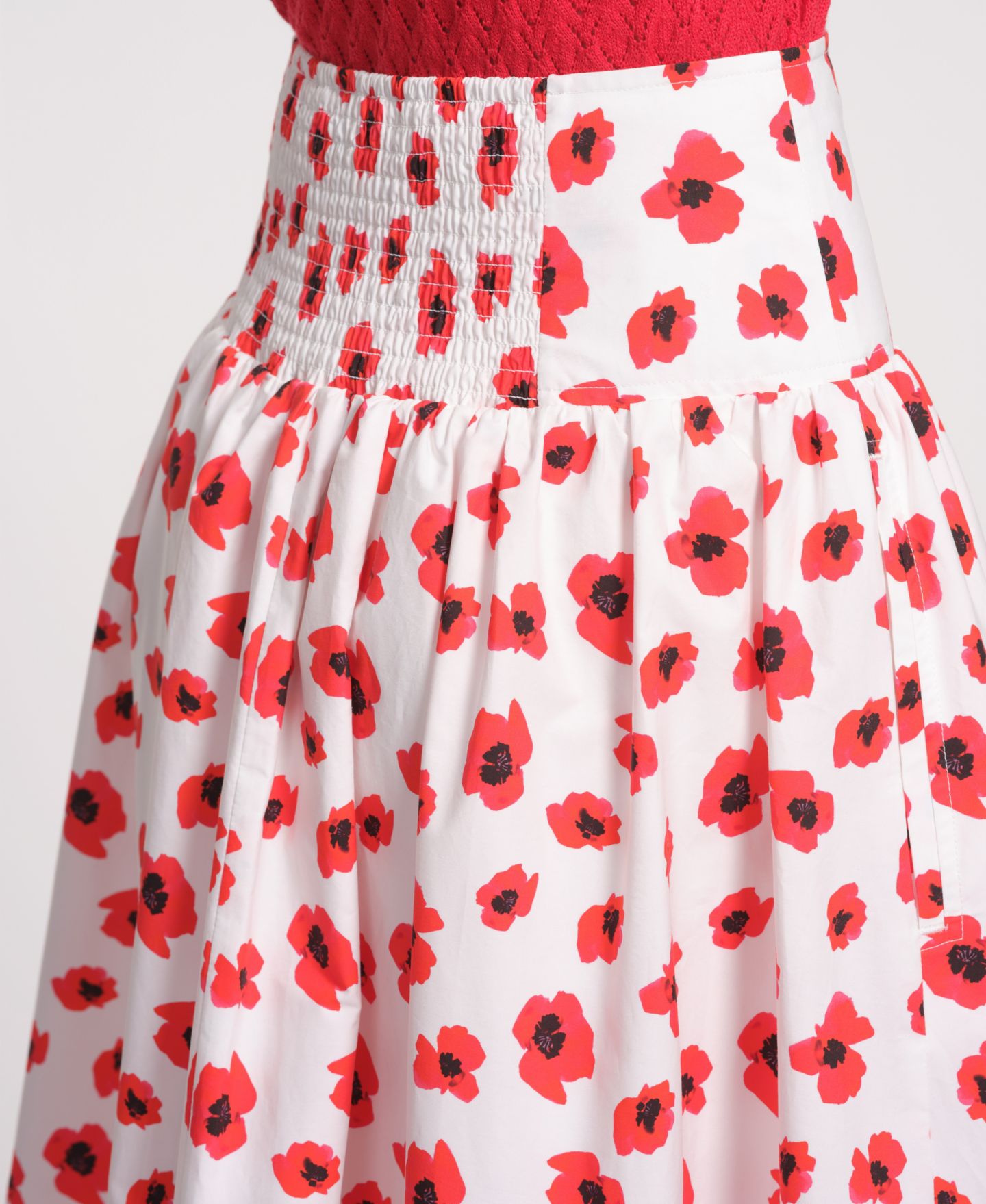 Женская юбка Isaac Mizrahi Floral Printed Maxi, цвет: Маковый — фото 3