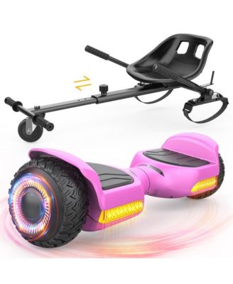 K1 and G13 Balancing Scooter with Seat Attachment for Kids or Adults with Adjustable Length Swivel Wheel.
