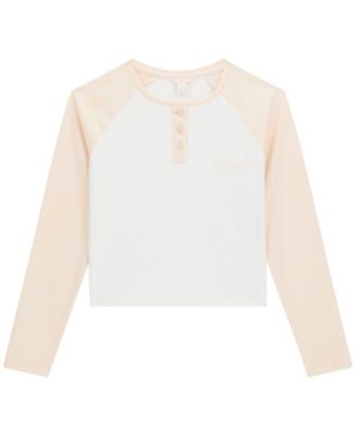 Girls' 7-16 Slim-Fit Raglan Long-Sleeve T-Shirt