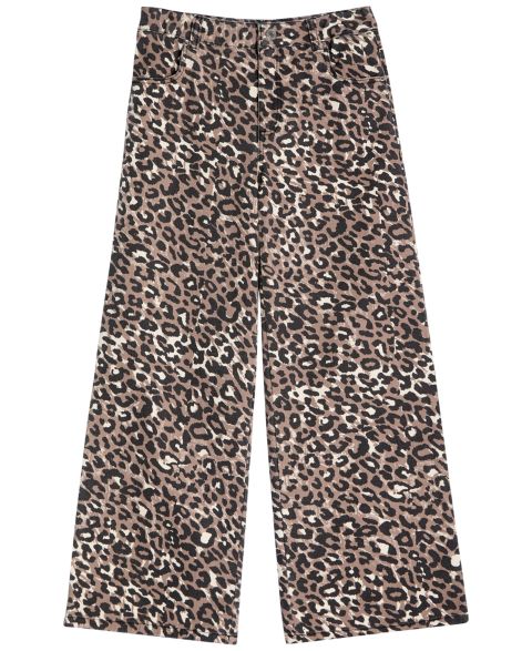 Детские джинсы Guess с принтом гепарда свободного кроя, 7-16, цвет: Разноцветный