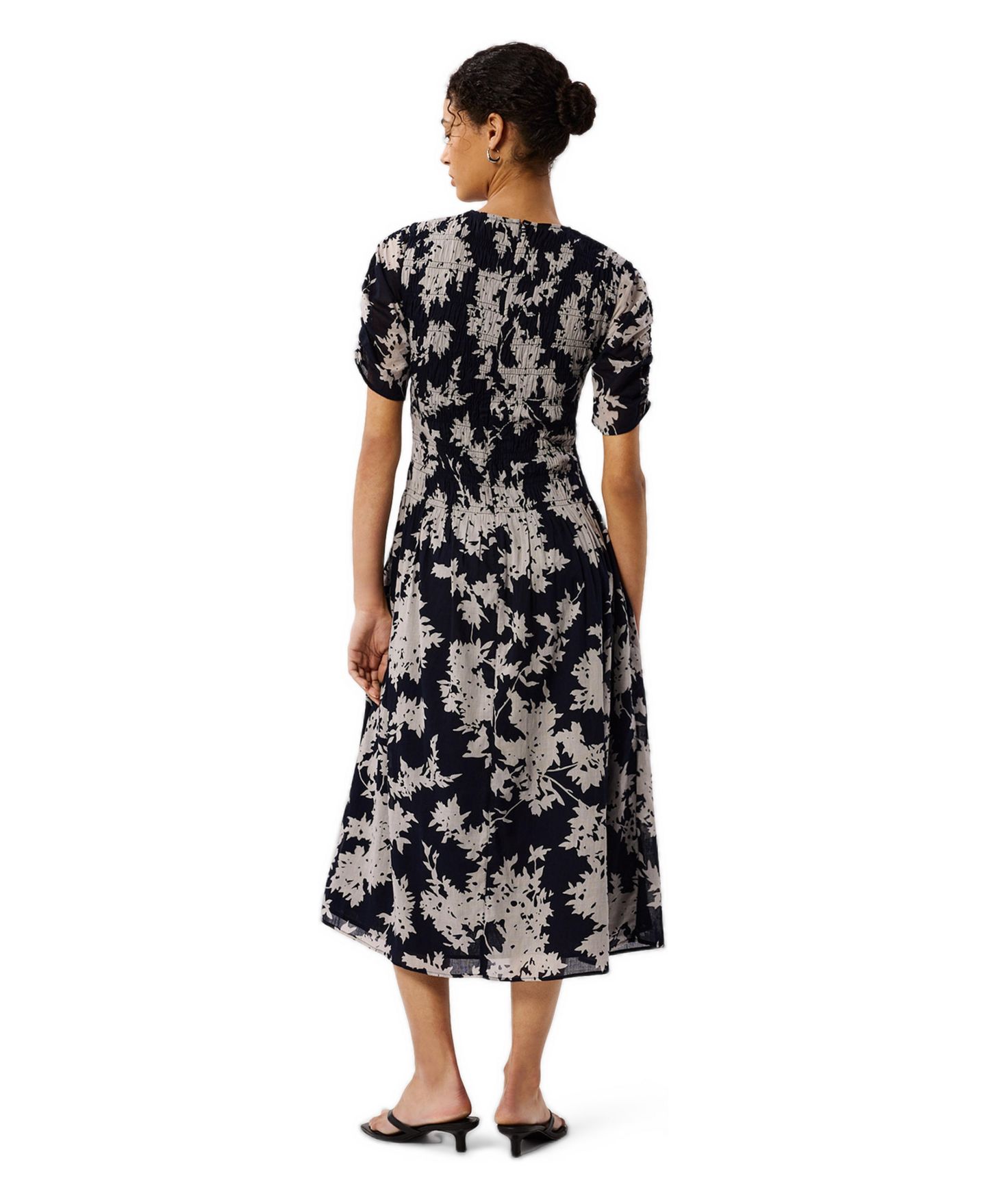 Женское платье Whistles Shadow Floral Avery, цвет: Тёмно-синий / Разноцветный — фото 3