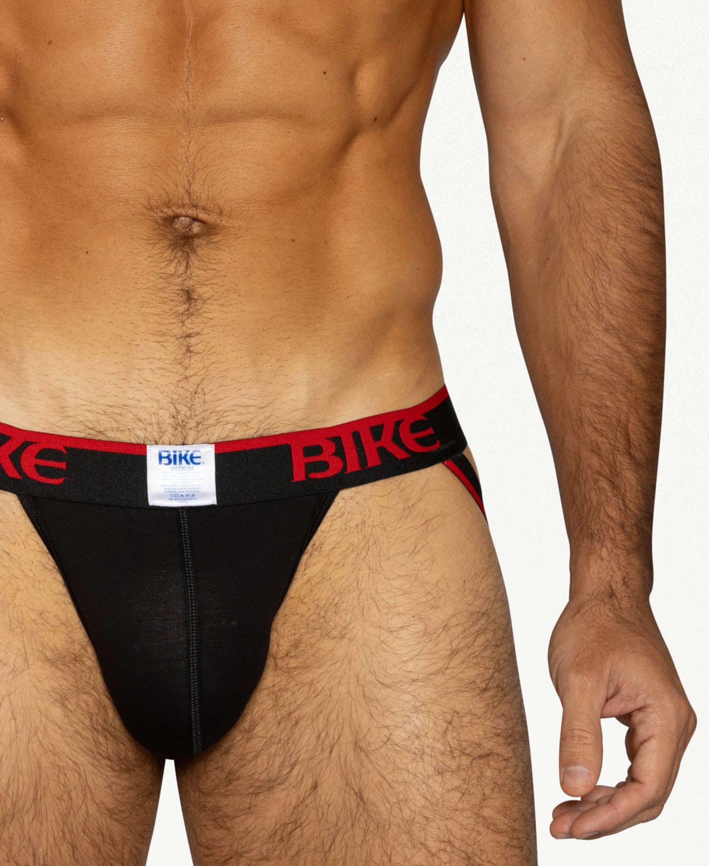 Бельё Jockstrap для мужчин, хлопок-стрейч, 3 шт. — BIKE Athletic, цвет: Чёрный — фото 5