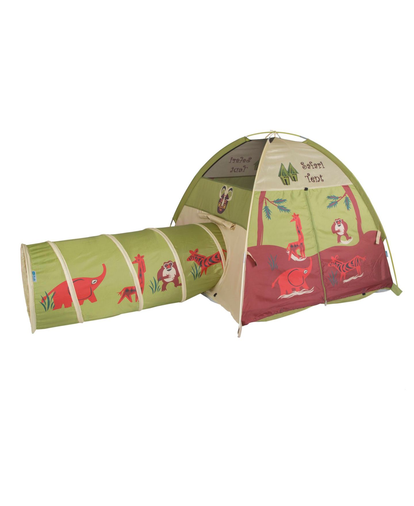 Детская игрушка Pacific Play Tents Jungle Safari Tent And Tunnel Combo, цвет: Разноцветный — фото 1
