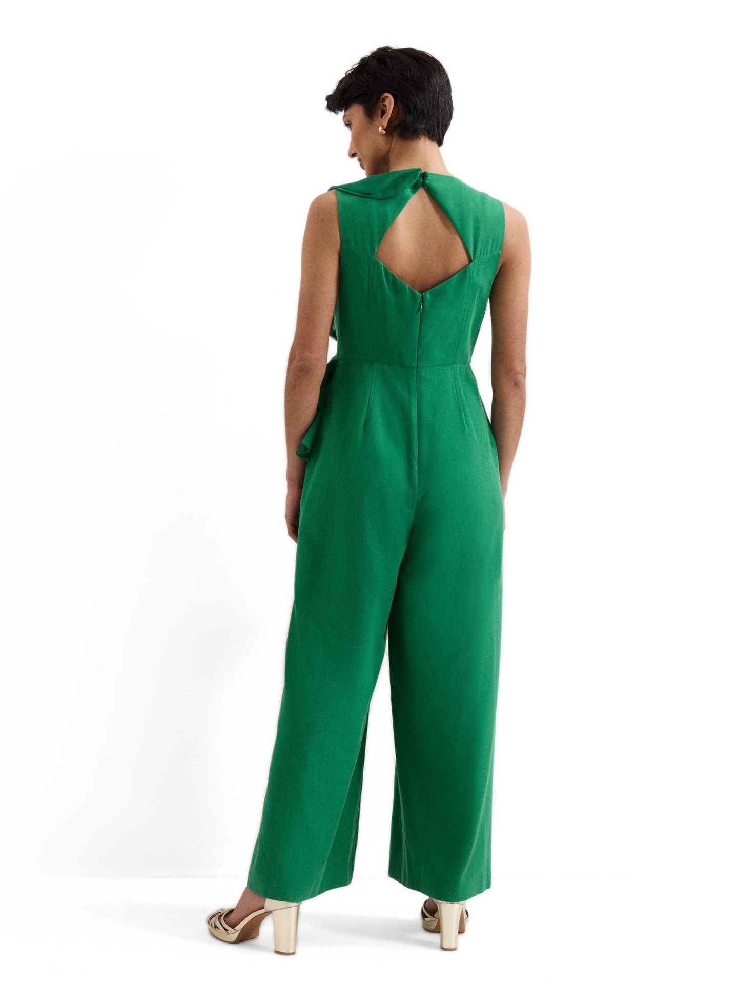 Женский комбинезон Phase Eight Jillian Wide Leg Jumpsuit, цвет: Зелёный — фото 3