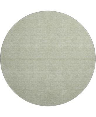Soft Essentials Machine Washable SE6 8'x8' Round Area Rug
