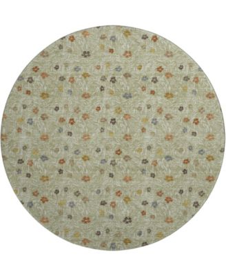 Soft Essentials Machine Washable SE4 8'x8' Round Area Rug