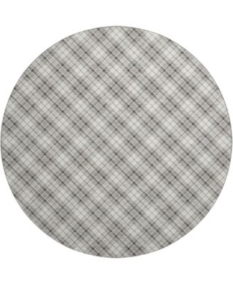 Soft Essentials Machine Washable SE3 8'x8' Round Area Rug