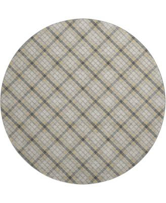 Soft Essentials Machine Washable SE3 8'x8' Round Area Rug