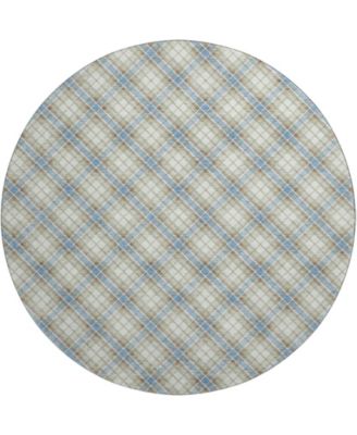 Soft Essentials Machine Washable SE3 8'x8' Round Area Rug