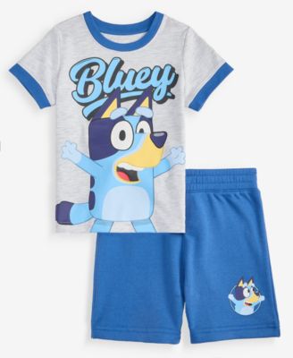 Toddler Boys' (12M-5T) Bluey Happy T-Shirt & Shorts Set