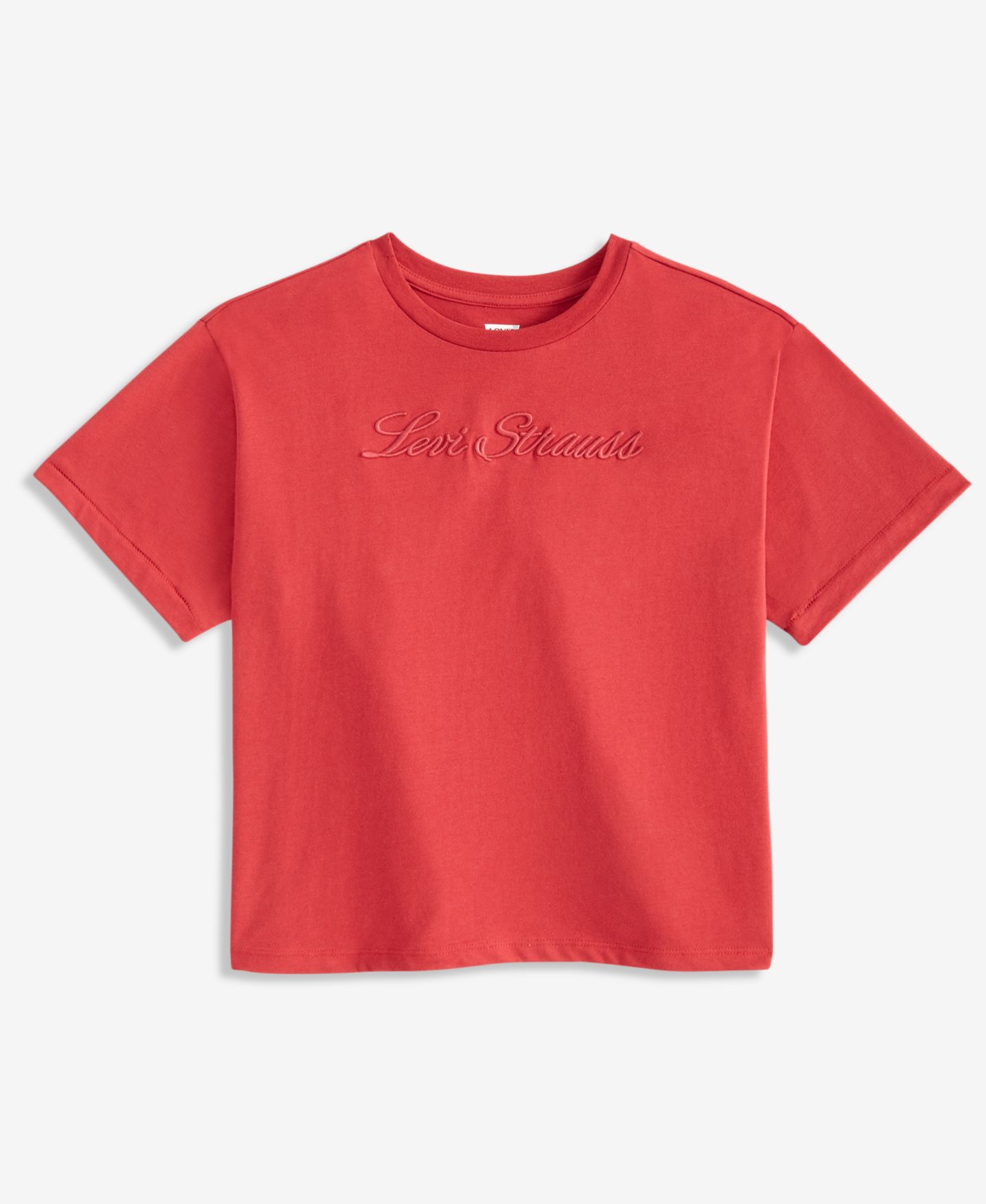 Футболка Levi's Meet and Greet 3D T-Shirt для девочек, цвет: Красный — фото 4