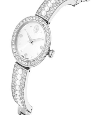 Swarovski Matrix Imitation Pearl Swiss Made Crystal Bangle