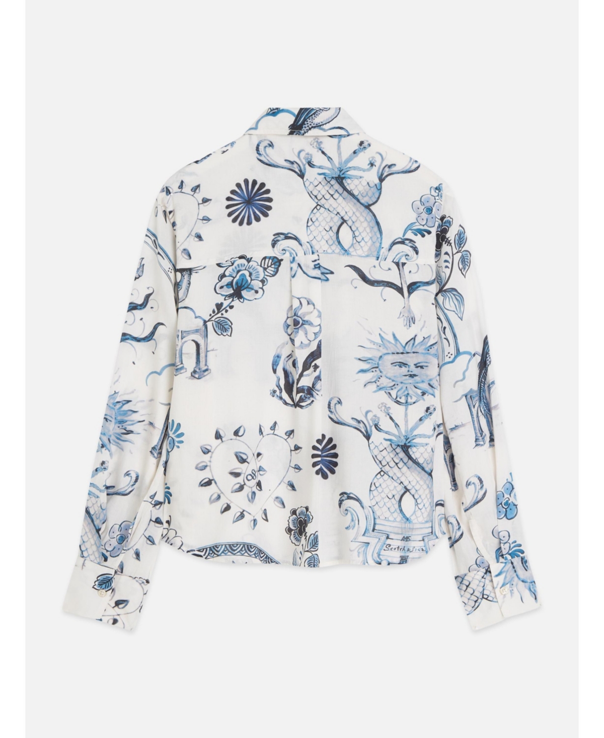 Scotch & Soda Women's Printed Relaxed Fit Tops and Tees