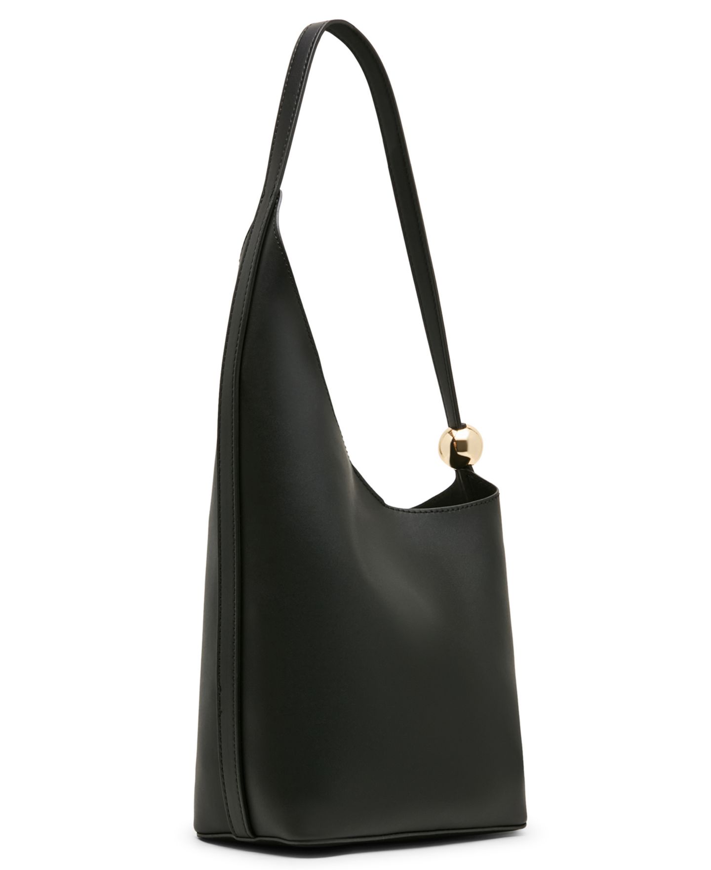Женская сумка Steve Madden Valara Asymmetrical Mini Shoulder Handbag, цвет: Чёрный — фото 3