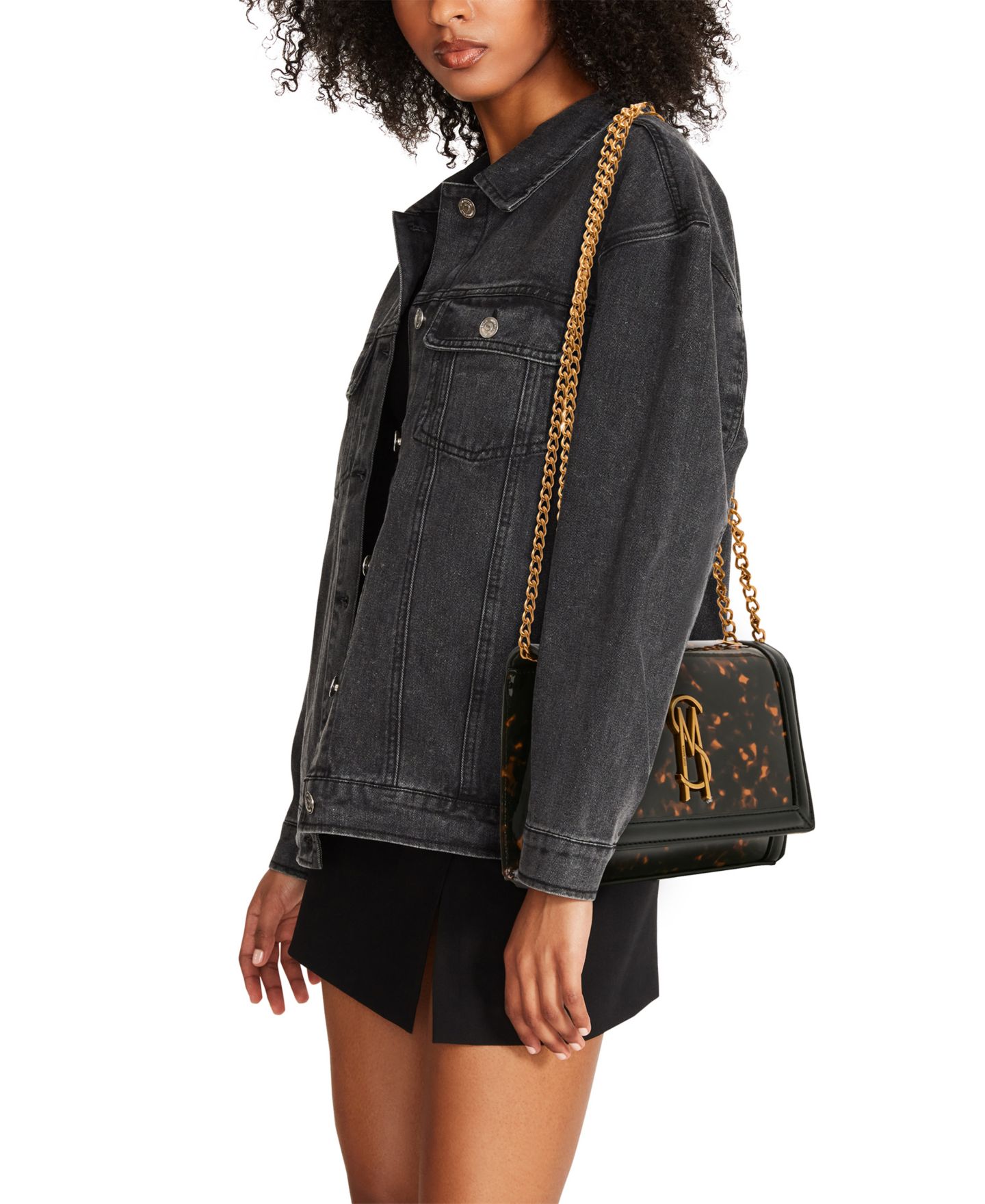 Женская сумка Steve Madden Larisat Magnetic Mini Crossbody Handbag, цвет: Леопардовый — фото 6